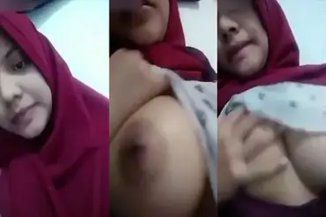 Bokep Jilbab Merah Ukhti Binal Pamer Dada Montok